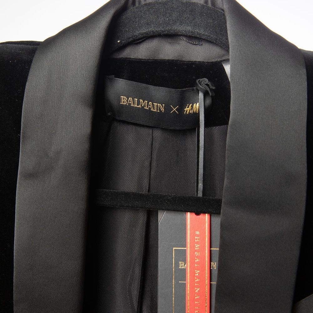 BNWT Balmain for H&M blazer sold out rare!! US 4 fits like XS - Picture 4 of 8